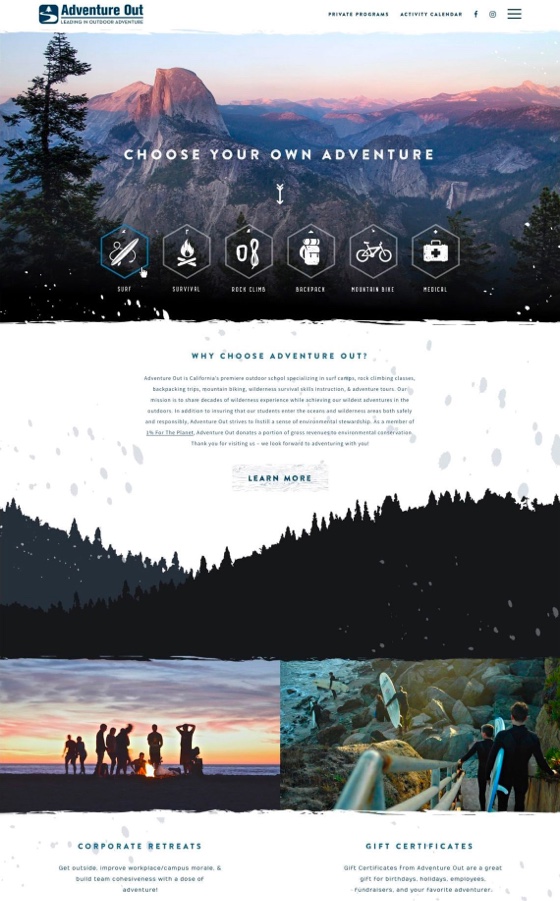 website screenshot